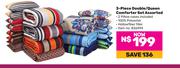 3 Piece Double/Queen Comforter Set Assorted