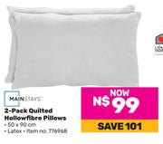 Mainstays 2 Pack Quilted Hollow Fibre Pillows