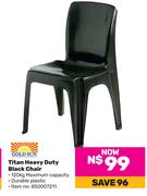 Gold Sun Titan Heavy Duty Black Chair