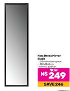 Nina Dress Mirror Black