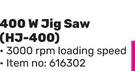 Ryobi 400W Jig Saw HJ-400-Each
