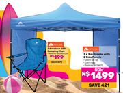 Ozark Trail 3 x 3m Gazebo With 2 Side Panels