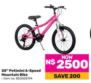 20" Petimini 6 Speed Mountain Bike