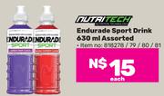 Nutritech Endurade Sport Drink Assorted-630ml Each