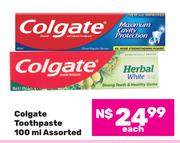 Colgate Toothpaste Assorted-100ml Each