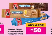 Bakers Topper Cream Biscuits Assorted-For 4 x 125g