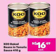 Koo Baked Beans In Tomato Sauce-410g Each