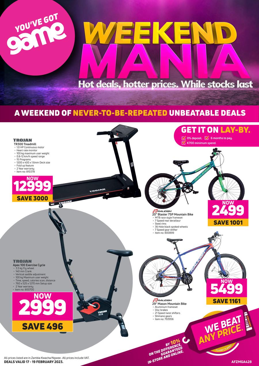 Game Zambia : Weekend Mania (17 February - 19 February 2023) — m.guzzle ...