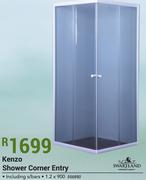 Swartland kenzo Shower Corner Entry 1.2 x 900 Including s/Bars