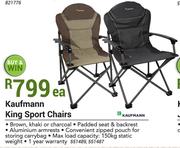 Kaufmann King Sport Chairs-Each