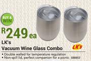 LK's Vacuum Wine Glass Combo-Each