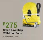 Smart Tow Strap With Loop Ends Yellow 6m