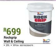 Dulux Rockgrip Wall & Ceiling White-20Ltr