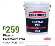Plascon Paramount PVA White-20Ltr