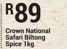 Crown National Safari Biltong Spice-1Kg