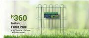 Instant Fence Panel Green-1100mm x 1240mm