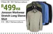 Jonsson Workwear Stretch Long Sleeve Shirt-Each
