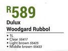 Dulux 1L Woodgard Rubbol