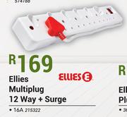 Ellies Multiplug 12 Way + Surge 16A