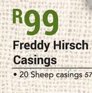 Freddy Hirsch 20 Sheep Casings