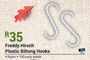 Freddy Hirsch Plastic Biltong Hooks Nylon 100's-Per Pack