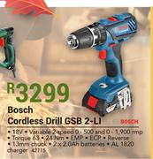 Bosch Cordless Drill GSB 2-LI