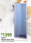 Kenzo Shower Door Pivot White-1.85 x 900