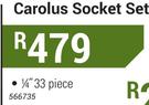 Carolus Socket Set 1/4" 33 Piece