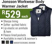 Jonsson Workwear Body Warmer Jacket-Each