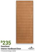 Swartland Interior Hardboard Door-Each