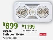 Eurolux 2 Lamps Bathroom Heater