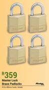 Master Lock Brass Padlocks 4X40mm
