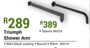 Triumph Shower Arm Sqaure