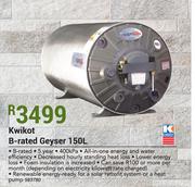 Kwikot B-Rated Geyser 150Ltr