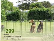 Storm Instant Fence Panel 1100mmX1240mm (Green)