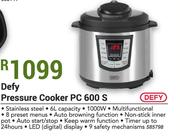Defy 6Ltr Pressure Cooker PC600S