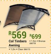 Col Timbers Awning 1.5m (Bronze)