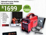 Matweld Inverter Welder Kit In Case 200A