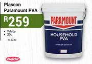 Plascon Paramount PVA White-20Ltr
