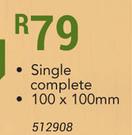 Crabtree S/Plug Single Complete 100x100mm