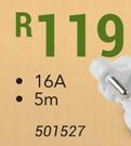 Nexus Extension Cord Double 16A 5m