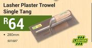 Lasher 280mm Plaster Trowel Single Tang