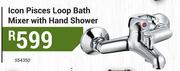 Icon Pisces Loop Bath Mixer With Hand Shower