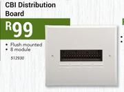 CBI Flush Mounted 8 Module Distribution Board