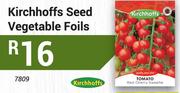 Kirchhoffs Seed Vegetable Foils