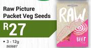 Kirchhoffs Raw Picture Packet Veg Seeds 3-12g