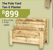 The Pole Yard Tan E 3 Tier Planter 0.6x0.9m