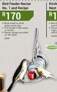 Bird Feeder Nectar No. 1 And Recipe