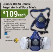 Dromex Dro Air Double Respirator Half Face Mask-Each