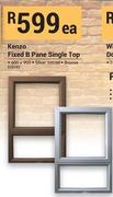 Kenzo Fixed B Pane Single Top (Silver/Bronze) 600 X 900-Each